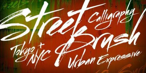 Streetbrush Brush Font