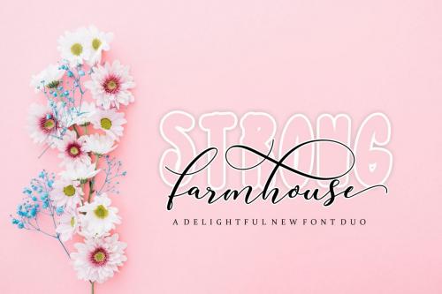 Strong Farmhouse Font Duo