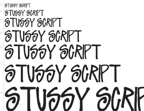 Stussy Font