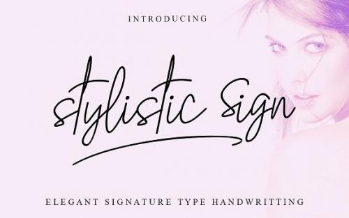 Stylistic Sign Script Font