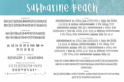 Submarine Beach Script Font