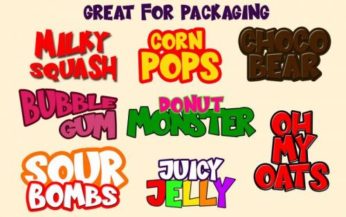 Sugar Bomb Display Font