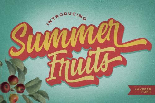 Summer Fruits Script Font