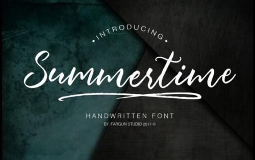 Summertime Handwritten Font