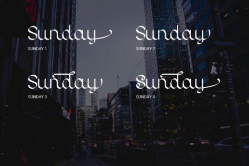 Sunday Script Font