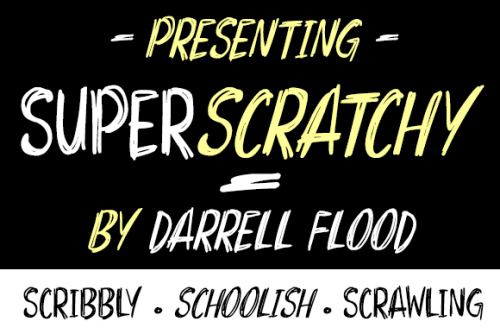 Super scratchy Font Family