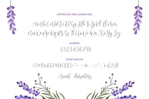 Sweet Lavender Script Font