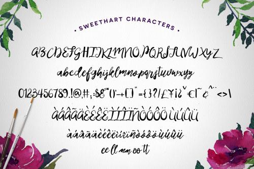 Sweethart Script Vectors