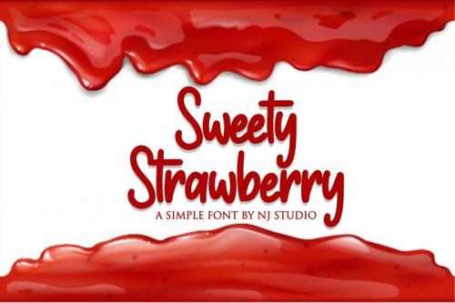 Sweety Strawberry Display Font