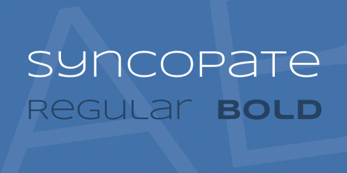 Syncopate Font Family
