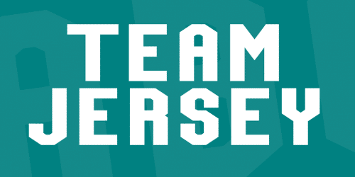 Team Jersey Font