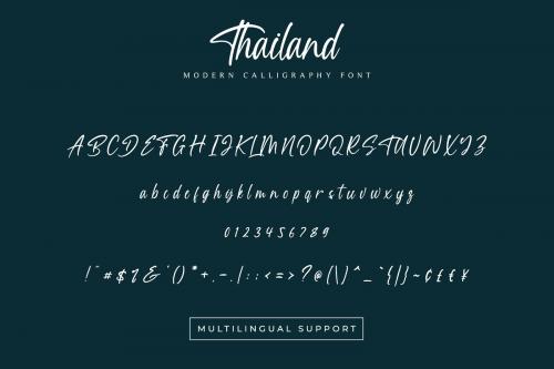 Thailand Script Font