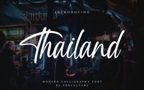 Thailand Script Font