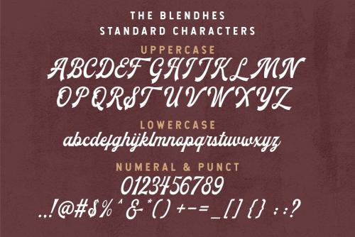 The Blendhes Script Font