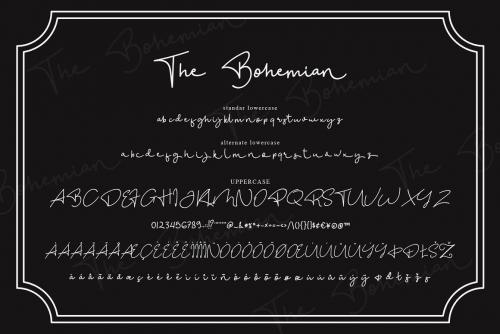 The Bohemian Font