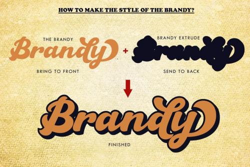 The Brandy Bold Script Font