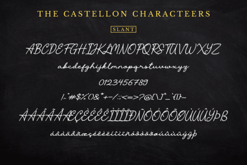 The Castellon Script Font