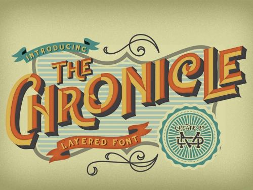 The Chronicle Layered Font