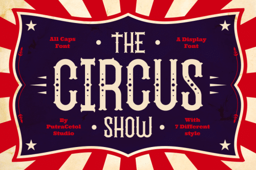 The Circus Show Display Font