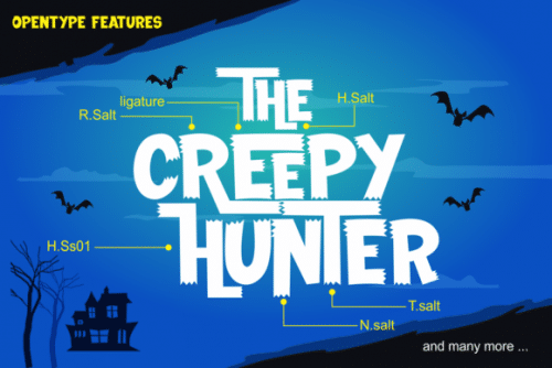 The Creepy Hunter Display Font