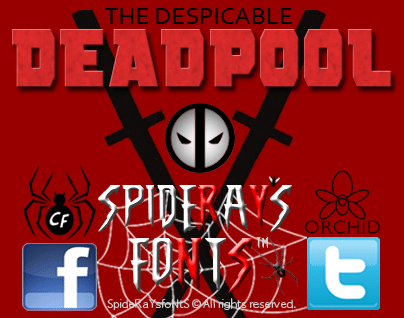 The Despicable Deadpool Font