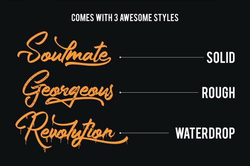 The Gunslinger Waterdrop Font