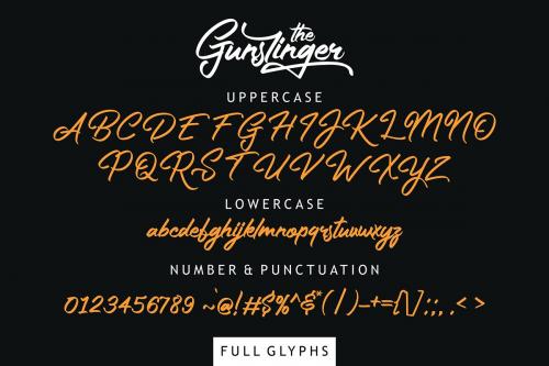 The Gunslinger Waterdrop Font