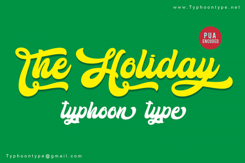 The Holiday Typeface