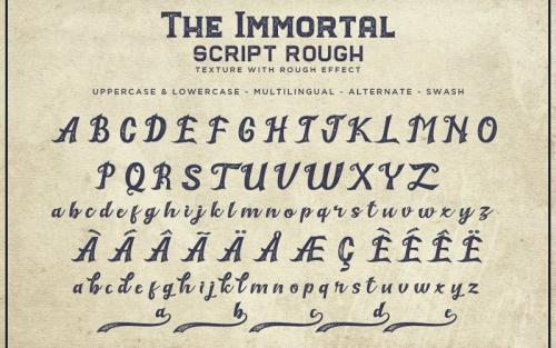The Immortal Vintage Fonts