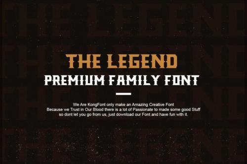 The Legend Display Font