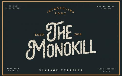 The Monokill Vintage Font