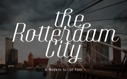 The Rotterdam City Script Font
