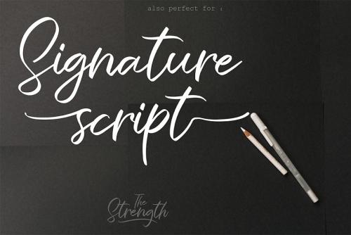 The Strength Handwritten Font