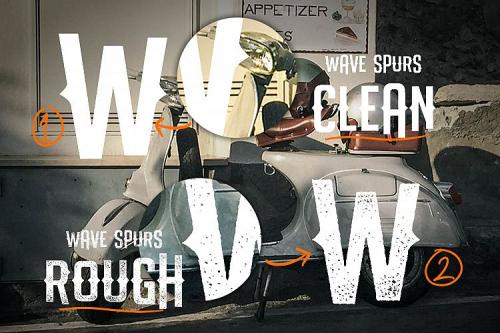 The Wave Spurs Typeface
