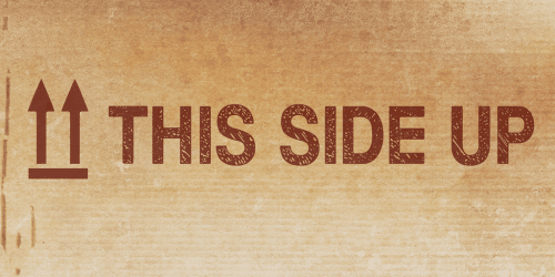 This side up Font