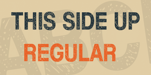 This side up Font