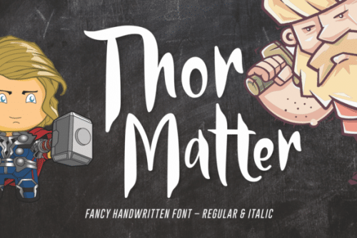 Thor Matter Script Font