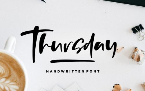 Thursday Vibes Handwritten Font