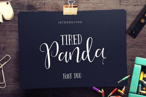 Tired Panda Script Font