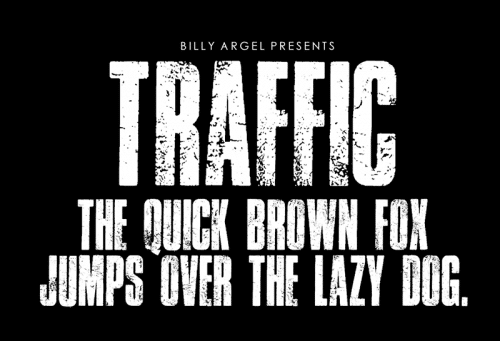 Traffic Typeface