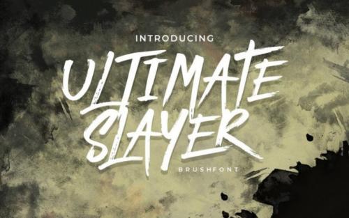 Ultimate Slayer Brush Font