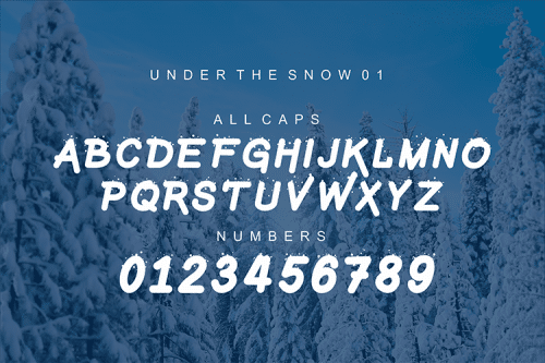 Under The Snow Font