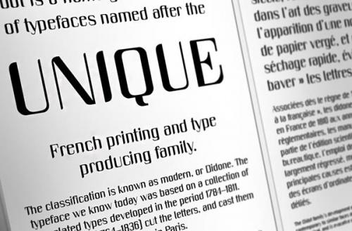 Unique Font