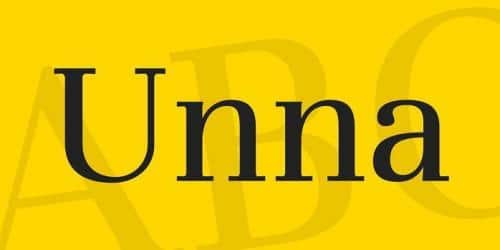 Unna Font