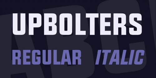 Upbolters Font
