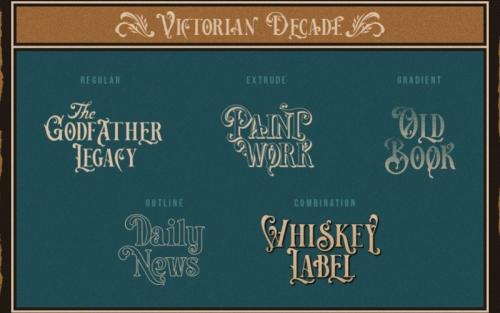 Victorian Decade Display Font