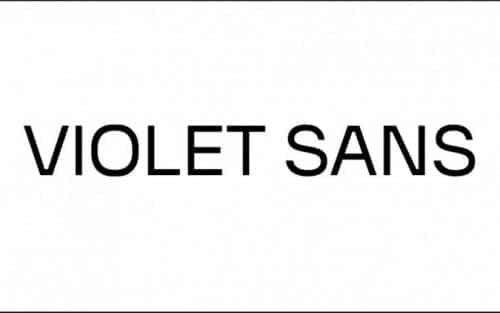 Violet Sans Serif Font