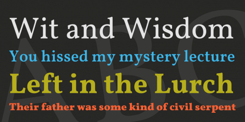 Vollkorn Serif Font Family