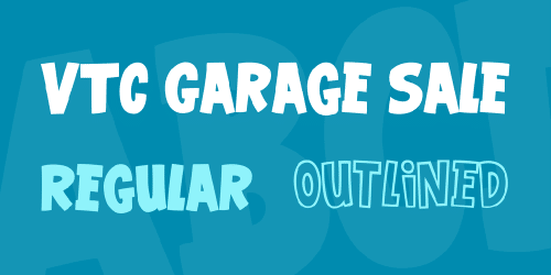 Vtc Garage Sale Font
