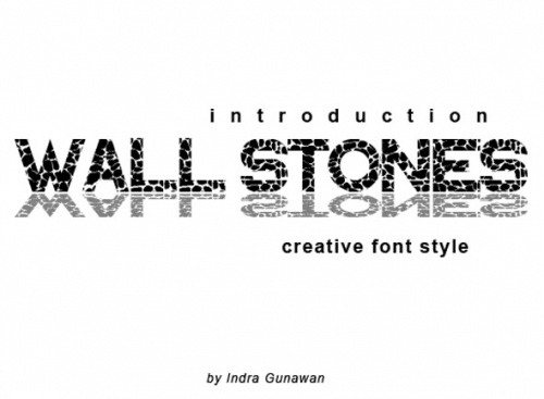 Wall Stones Font